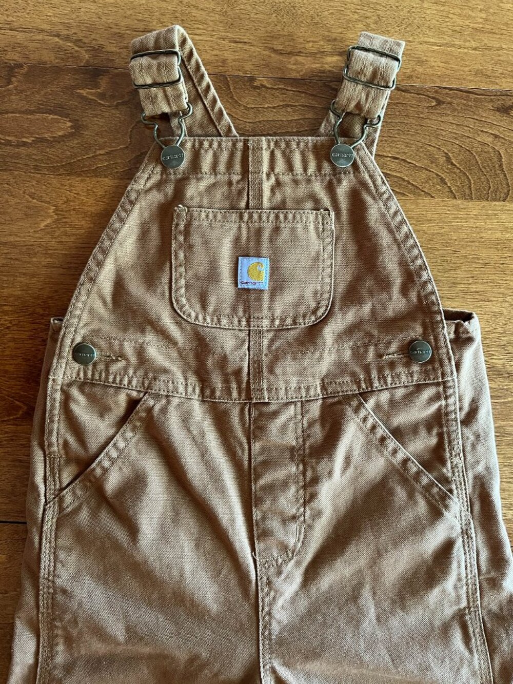 Carhartt tan overalls 3T - Picture 5 of 7